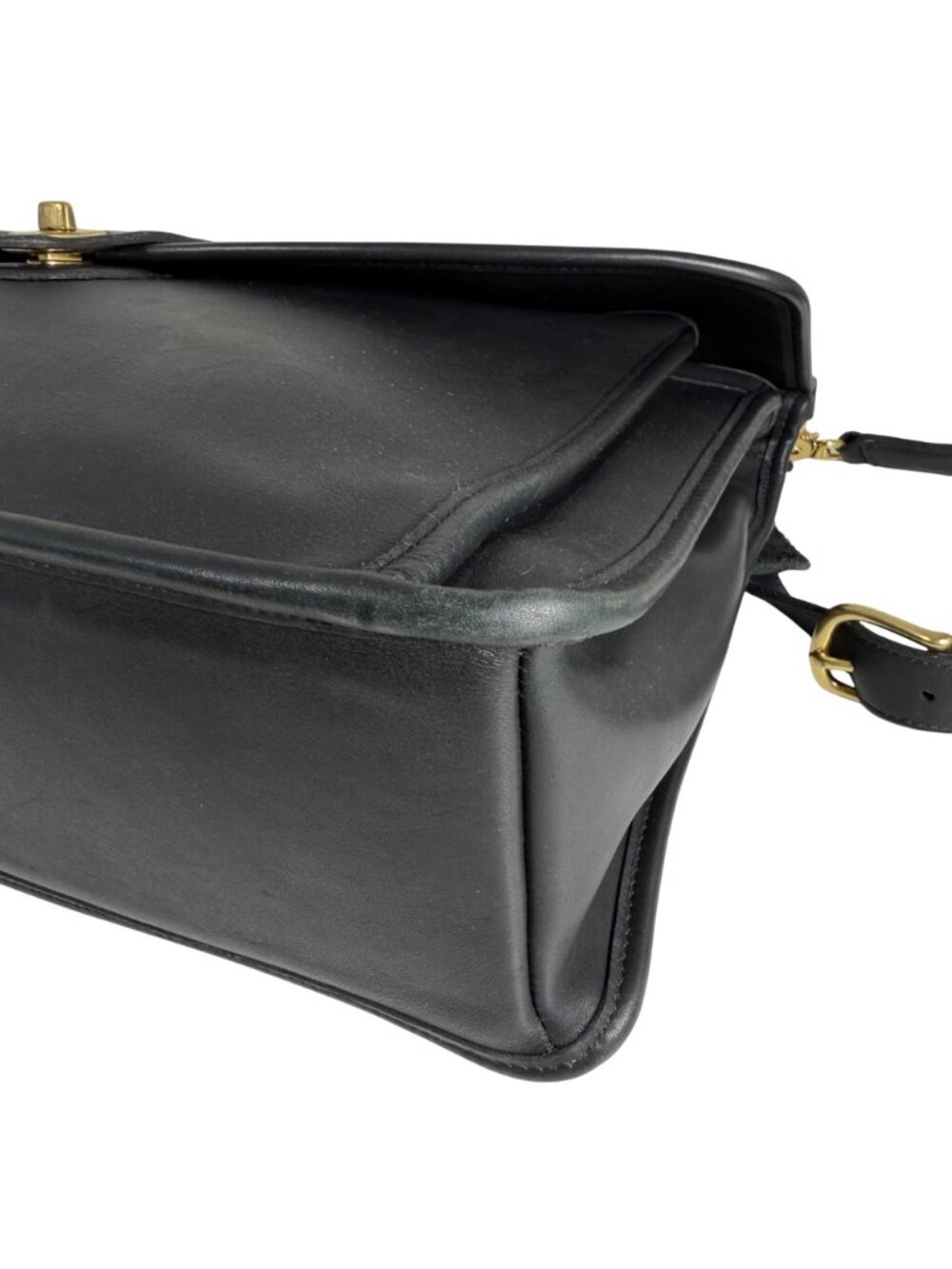 Vintage Coach Beekman Black Glove Tanned Leather Briefcase #5266 - Picture 11 of 16